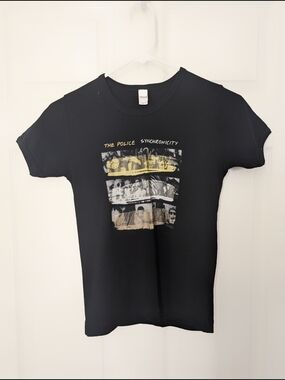 The Police 'Synchronicity' Black Short-Sleeve Graphic Tee